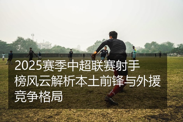 2025赛季中超联赛射手榜风云解析本土前锋与外援竞争格局